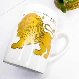 Vintage Leo Mug Zodiac Lion Astrology Coffee Cup